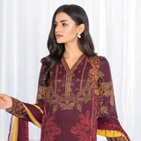 LimeLight Summer 2Pcs Unstitched Suit - Maroon, Women, 2Pcs Shalwar Suit, Limelight, Chase Value