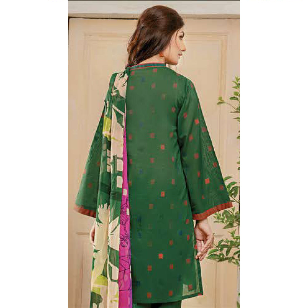 LimeLight Summer 2Pcs Unstitched Suit - Green, Women, 2Pcs Shalwar Suit, Limelight, Chase Value