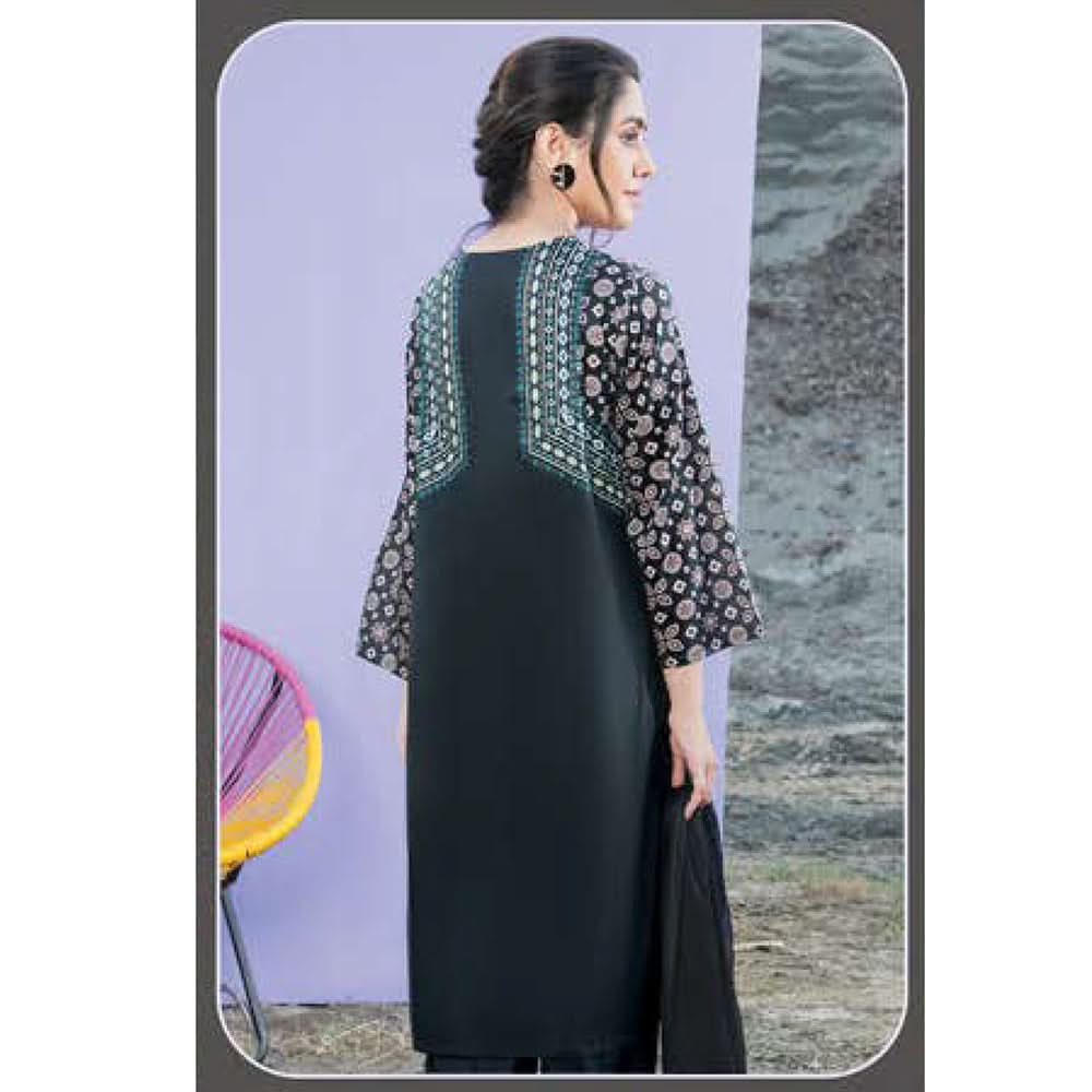 LimeLight Summer 2Pcs Unstitched Suit - Black, Women, 2Pcs Shalwar Suit, Limelight, Chase Value