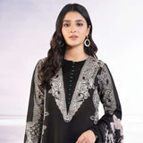 LimeLight Summer 2Pcs Unstitched Suit - Black, Women, 2Pcs Shalwar Suit, Limelight, Chase Value