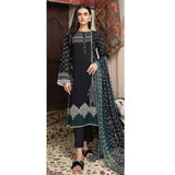 LimeLight Summer 2Pcs Unstitched Suit - Black, Women, 2Pcs Shalwar Suit, Limelight, Chase Value