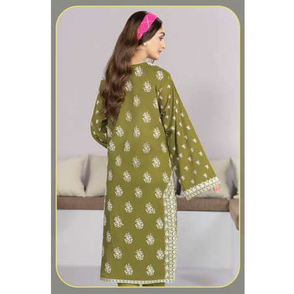LimeLight Summer 2Pcs Unstitched Suit - Green, Women, 2Pcs Shalwar Suit, Limelight, Chase Value