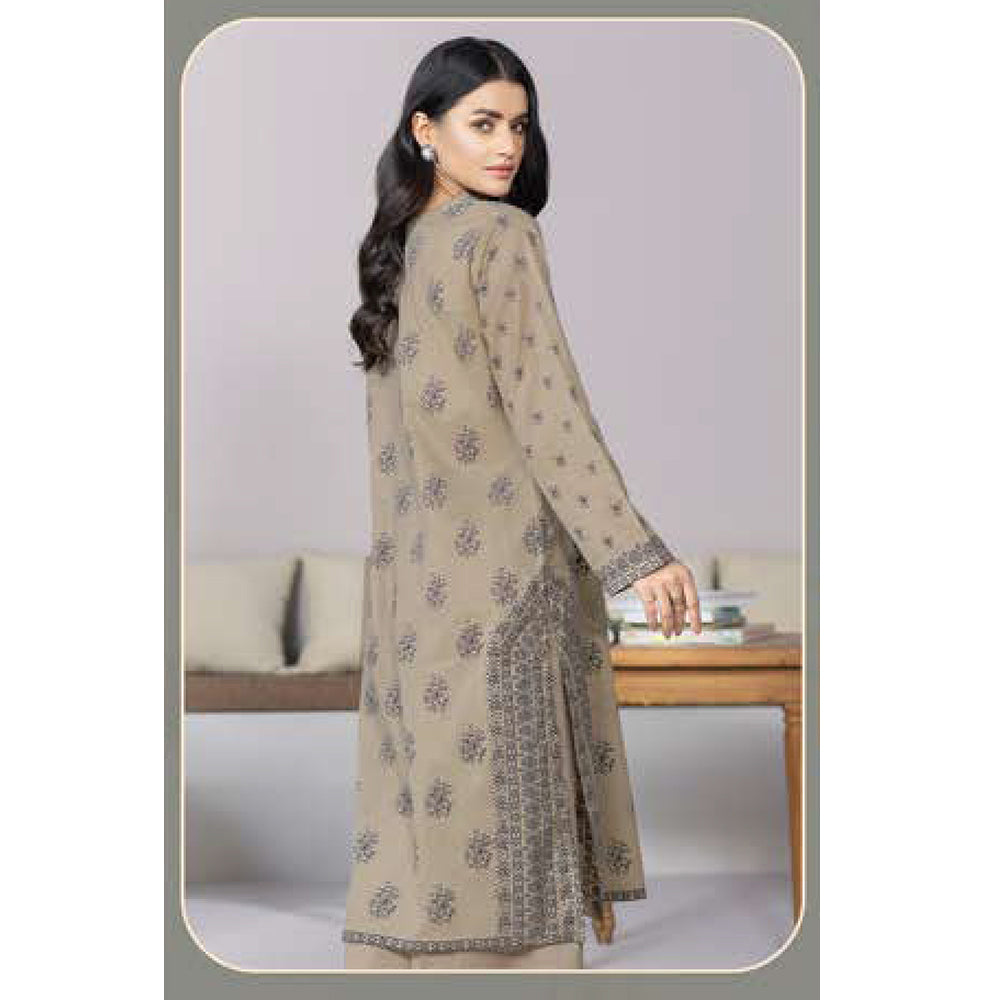 LimeLight Summer 2Pcs Unstitched Suit - Beige, Women, 2Pcs Shalwar Suit, Limelight, Chase Value