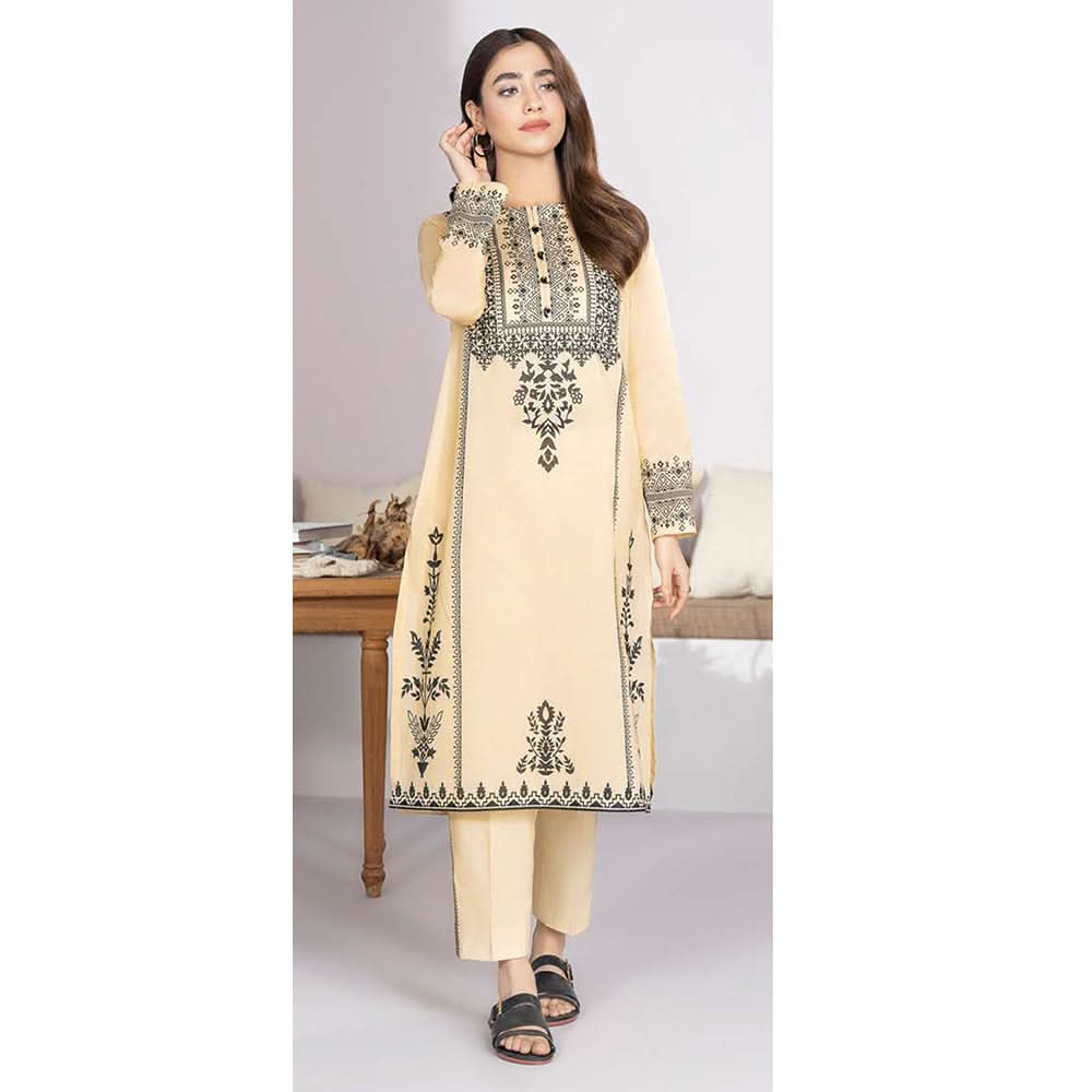 LimeLight Summer 2Pcs Unstitched Suit - Off White, Women, 2Pcs Shalwar Suit, Limelight, Chase Value