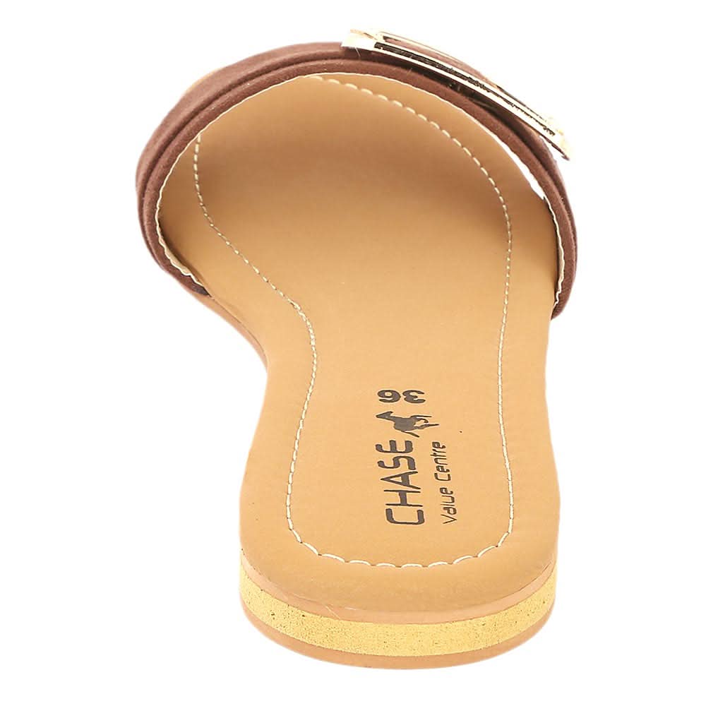 Women's Fancy Slipper (M-901) - Brown, Women, Slippers, Chase Value, Chase Value