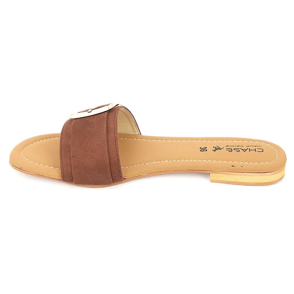 Women's Fancy Slipper (M-901) - Brown, Women, Slippers, Chase Value, Chase Value