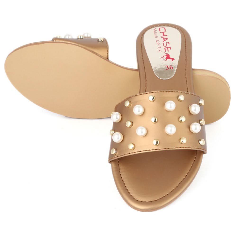 Women's Fancy Slipper (M-927) - Copper, Women, Slippers, Chase Value, Chase Value