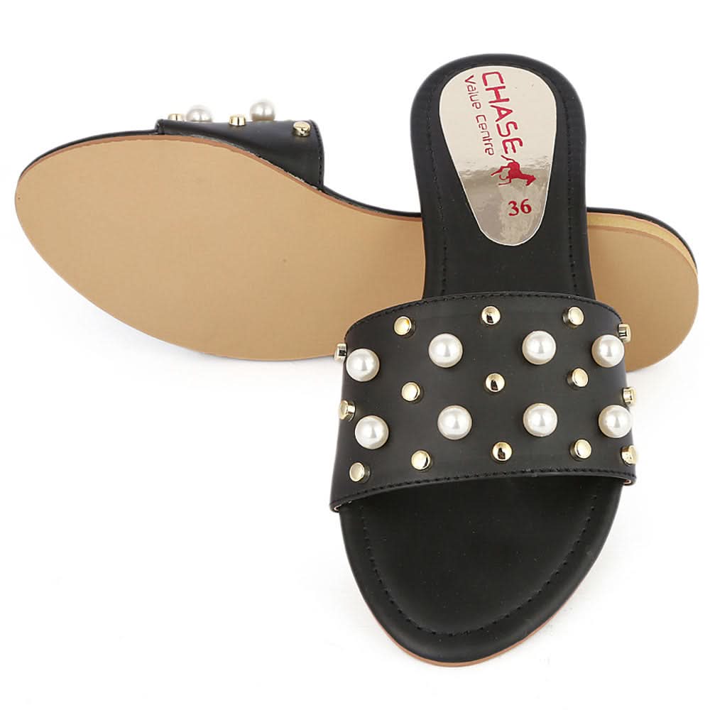 Women's Fancy Slipper (M-927) - Black, Women, Slippers, Chase Value, Chase Value