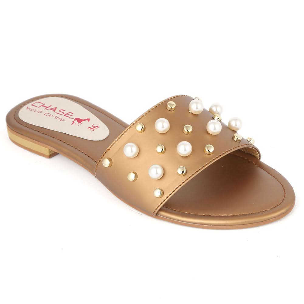 Women's Fancy Slipper (M-927) - Copper, Women, Slippers, Chase Value, Chase Value