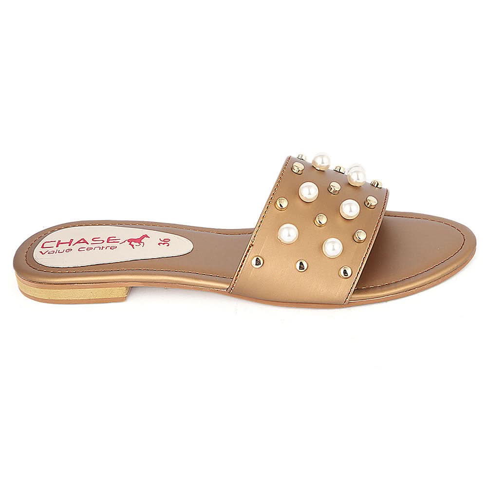 Women's Fancy Slipper (M-927) - Copper, Women, Slippers, Chase Value, Chase Value