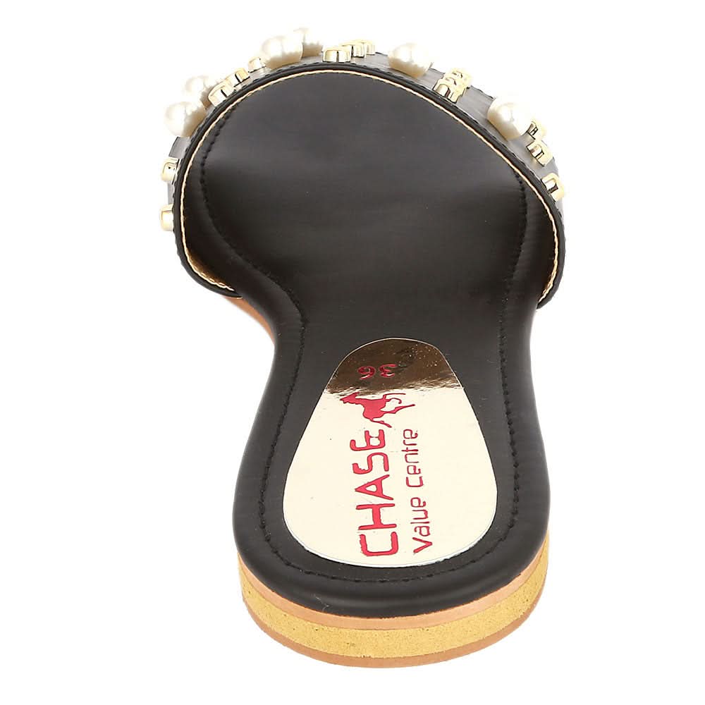 Women's Fancy Slipper (M-927) - Black, Women, Slippers, Chase Value, Chase Value