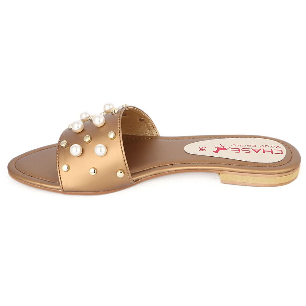 Women's Fancy Slipper (M-927) - Copper, Women, Slippers, Chase Value, Chase Value