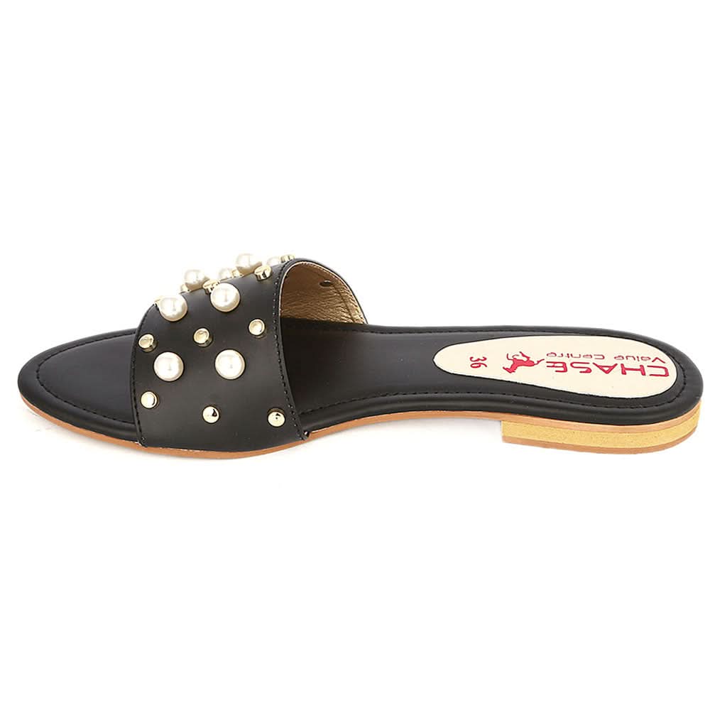 Women's Fancy Slipper (M-927) - Black, Women, Slippers, Chase Value, Chase Value