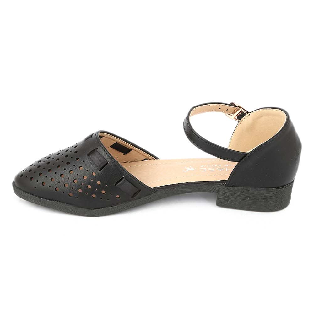 Girls Fancy Pumps (K101) - Black, Kids, Pump, Chase Value, Chase Value