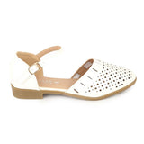 Girls Fancy Pumps (K101) - White, Kids, Pump, Chase Value, Chase Value