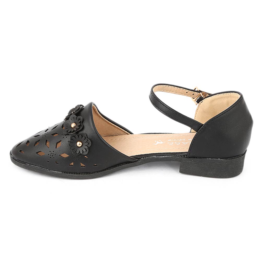 Girls Fancy Pumps (K122) - Black, Kids, Pump, Chase Value, Chase Value