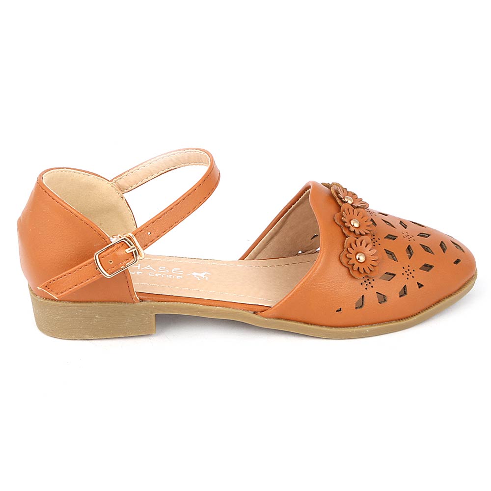 Girls Fancy Pumps (K122) - Camel, Kids, Pump, Chase Value, Chase Value