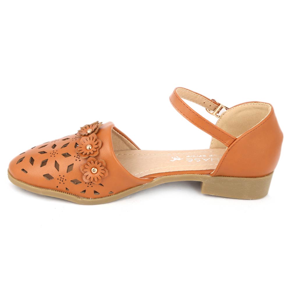 Girls Fancy Pumps (K122) - Camel, Kids, Pump, Chase Value, Chase Value