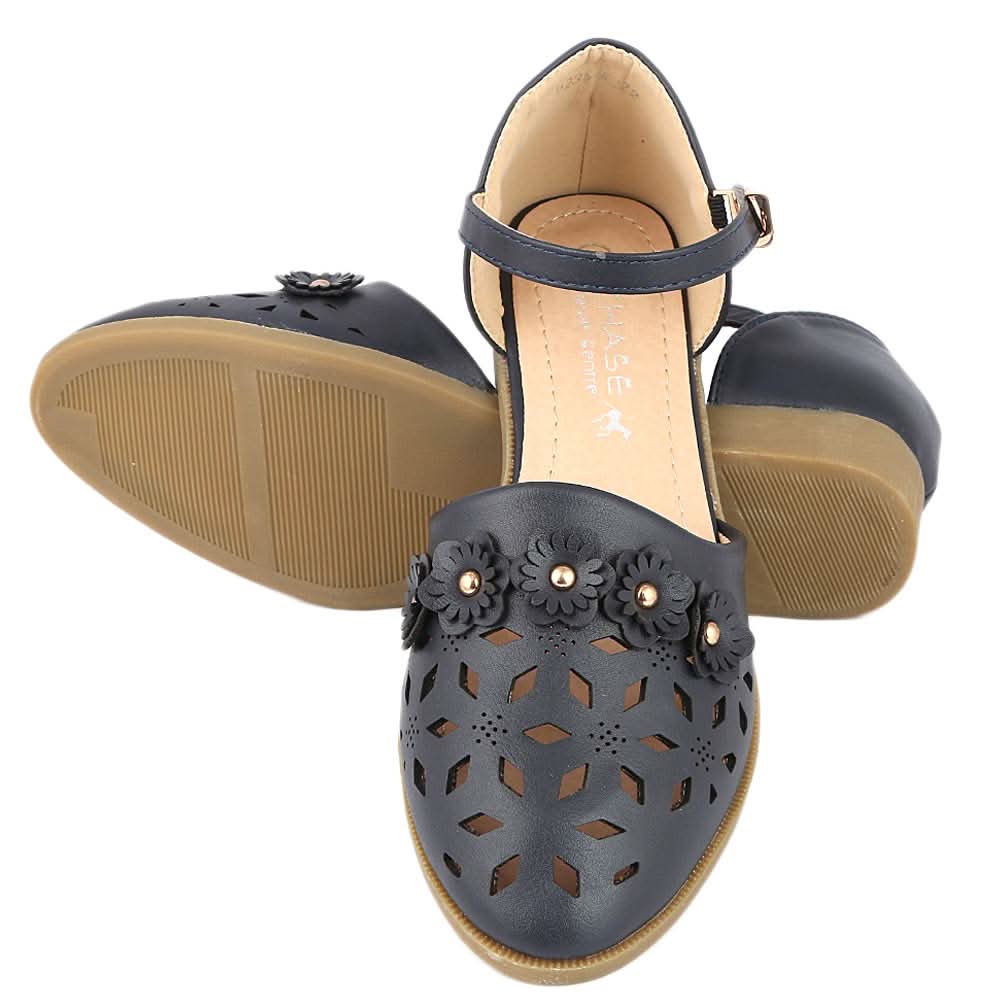 Girls Fancy Pumps (K122) - Navy Blue, Kids, Pump, Chase Value, Chase Value