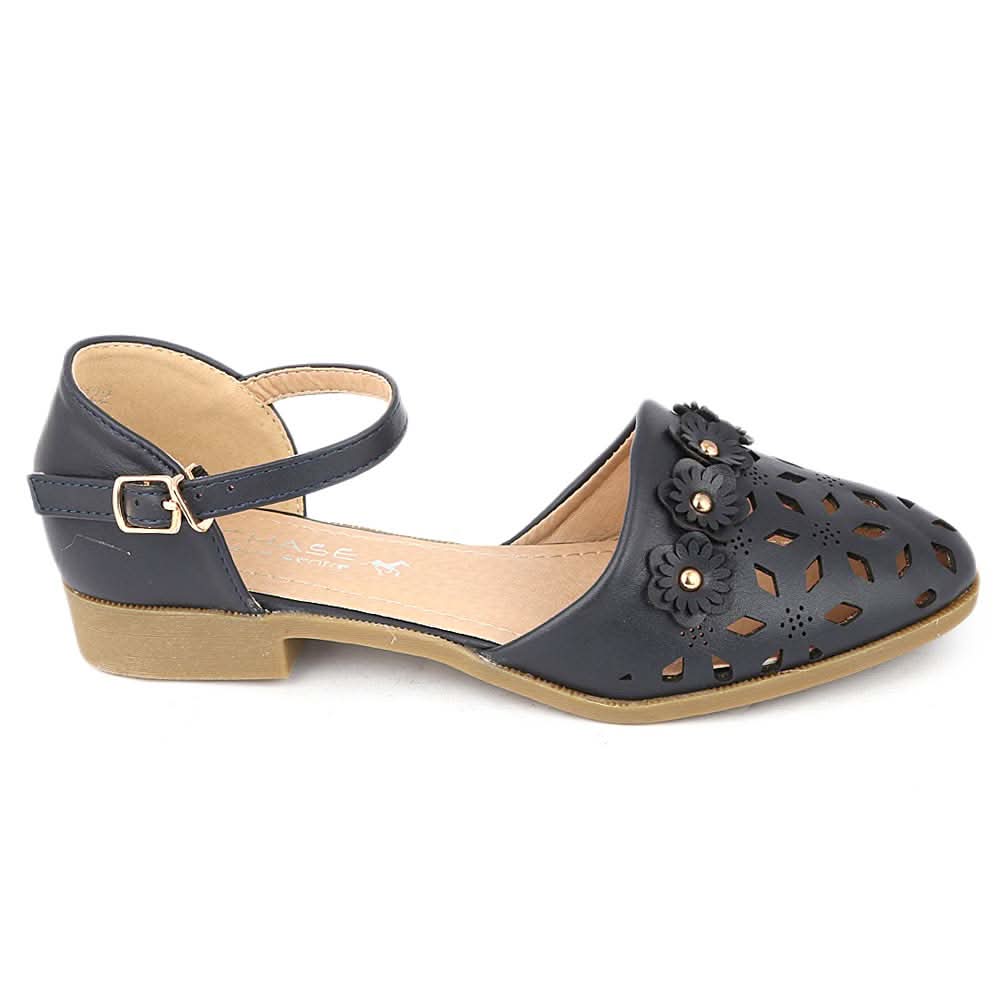 Girls Fancy Pumps (K122) - Navy Blue, Kids, Pump, Chase Value, Chase Value