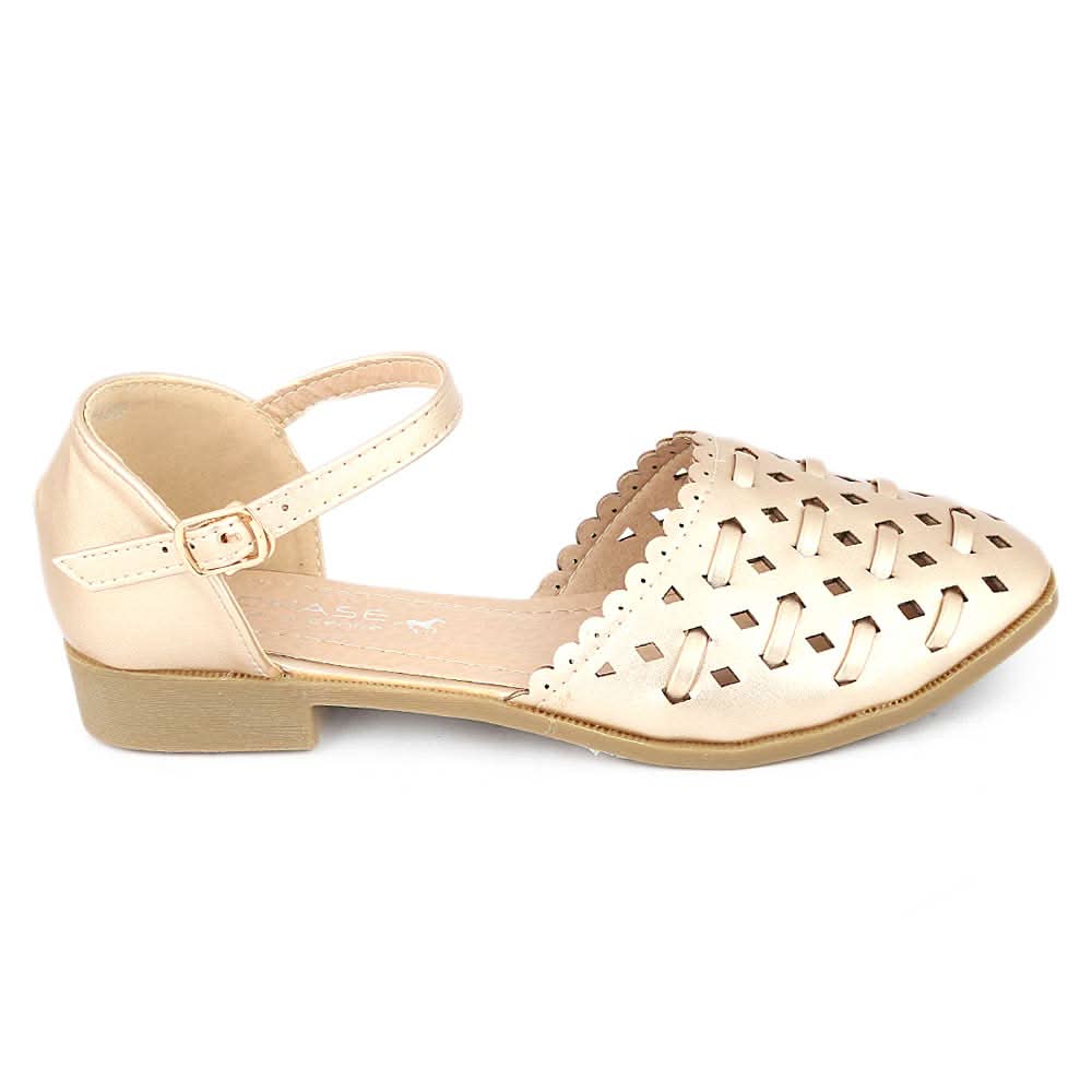 Girls Fancy Pumps (M235-K89) - Golden, Kids, Pump, Chase Value, Chase Value