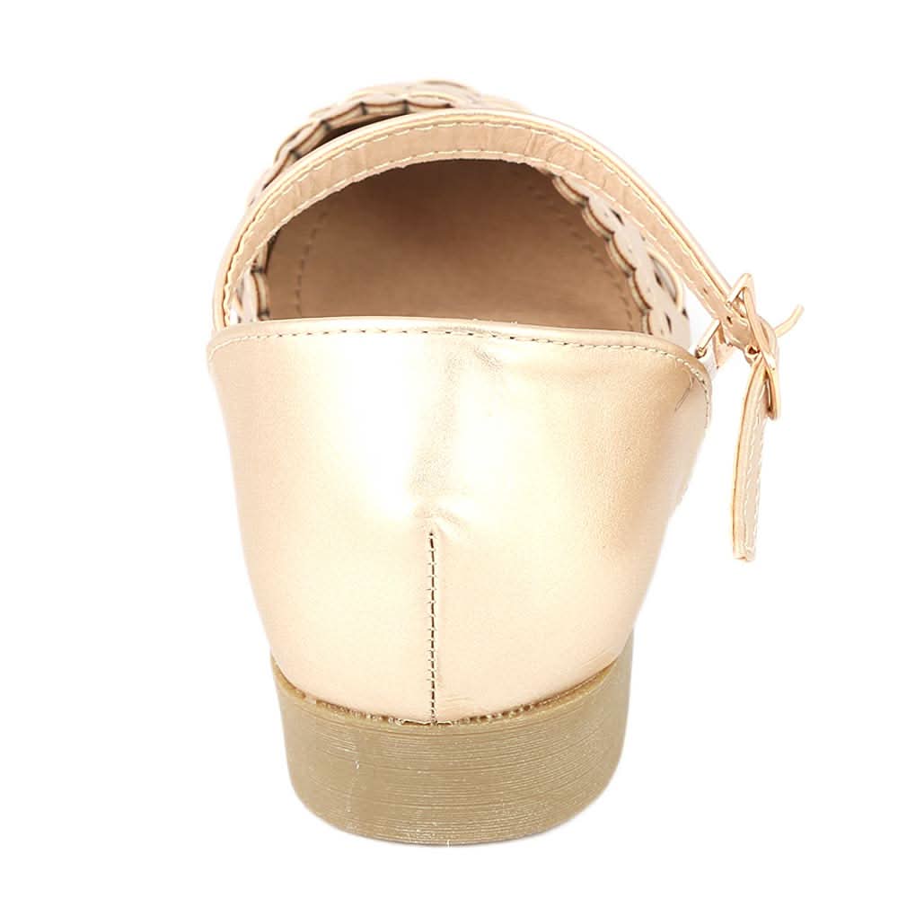 Girls Fancy Pumps (M235-K89) - Golden, Kids, Pump, Chase Value, Chase Value