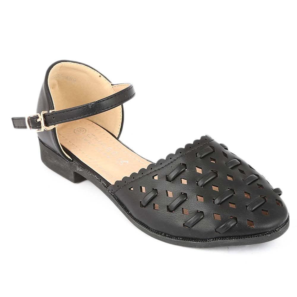 Girls Fancy Pumps (M235-K89) - Black, Kids, Pump, Chase Value, Chase Value