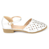 Girls Fancy Pumps (M235-K89) - Silver, Kids, Pump, Chase Value, Chase Value