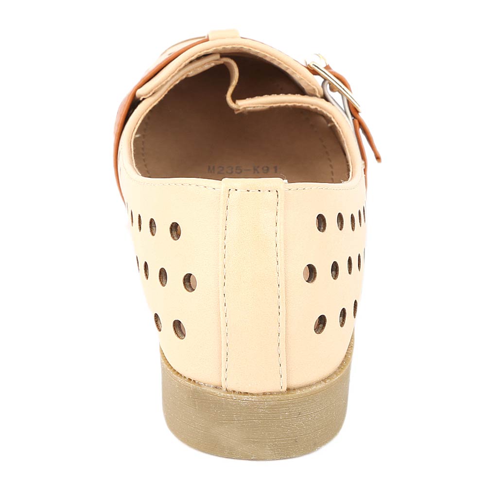 Girls Fancy Pumps (K91) - Beige, Kids, Pump, Chase Value, Chase Value