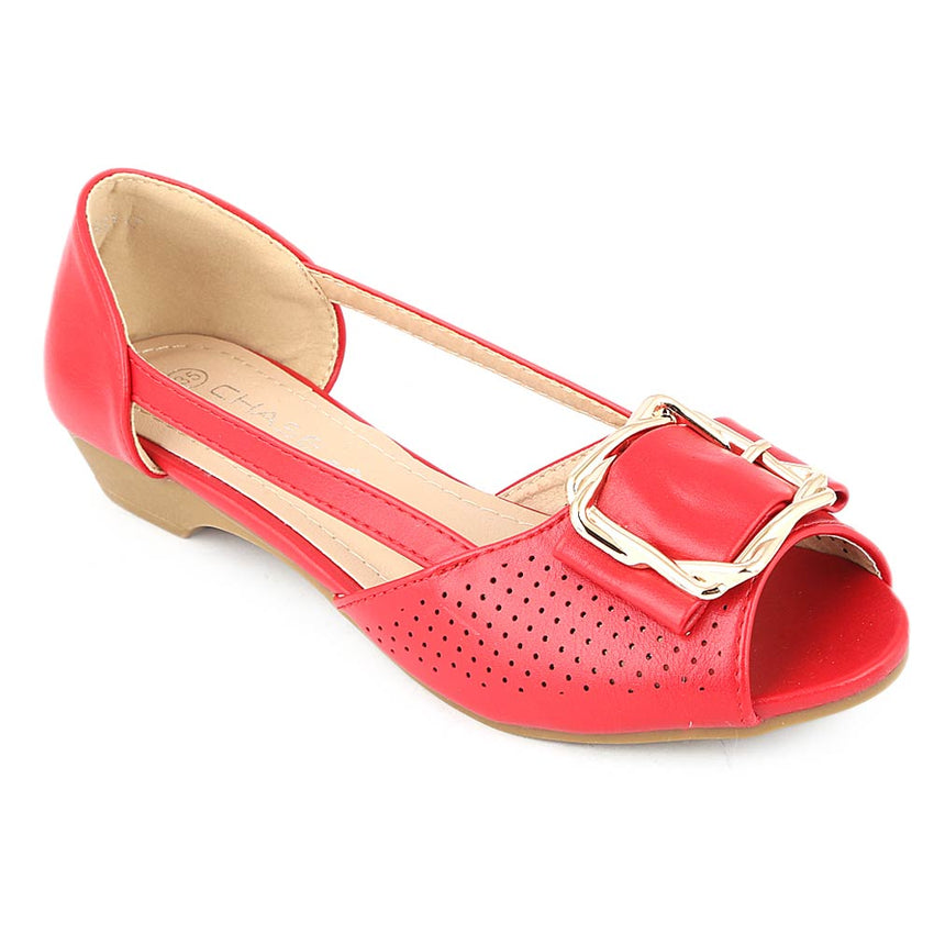 Girls Fancy Pumps (M531-7) - Red, Kids, Pump, Chase Value, Chase Value