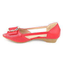 Girls Fancy Pumps (M531-7) - Red, Kids, Pump, Chase Value, Chase Value