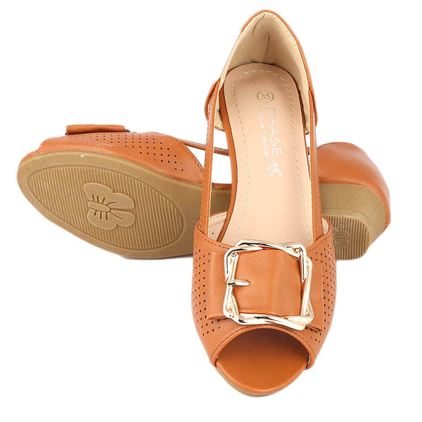 Girls Fancy Pumps (M531-7) - Camel, Kids, Pump, Chase Value, Chase Value