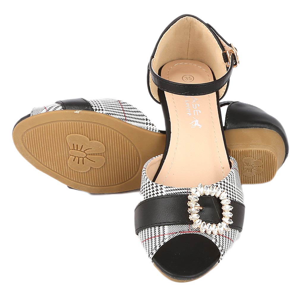 Girls Fancy Pumps (H23) - Black, Kids, Pump, Chase Value, Chase Value