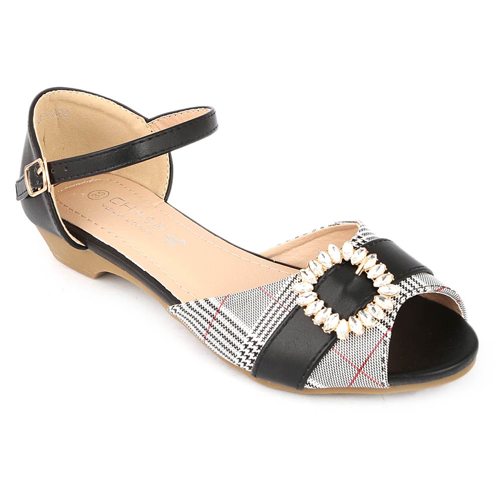 Girls Fancy Pumps (H23) - Black, Kids, Pump, Chase Value, Chase Value