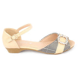 Girls Fancy Pumps (H23) - Beige, Kids, Pump, Chase Value, Chase Value