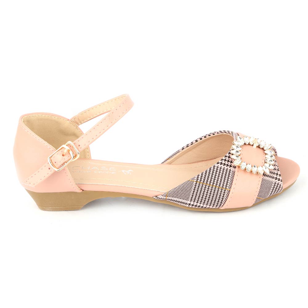 Girls Fancy Pumps (H23) - Pink, Kids, Pump, Chase Value, Chase Value