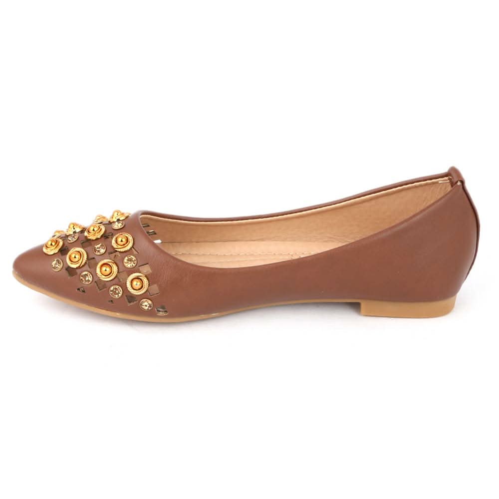 Girls Fancy Pumps (M662-K146) - Brown, Kids, Pump, Chase Value, Chase Value