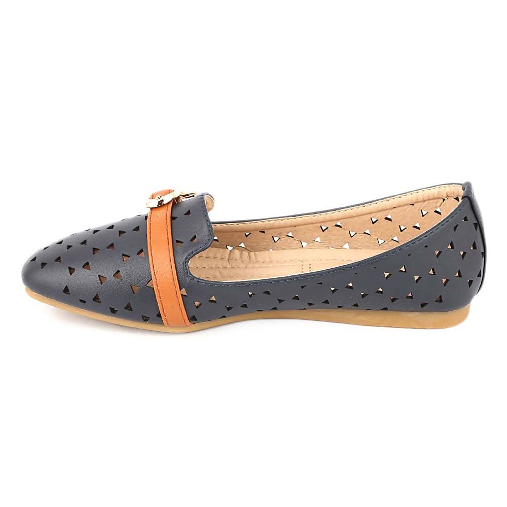 Girls Fancy Pumps (M810-44) - Navy Blue, Kids, Pump, Chase Value, Chase Value