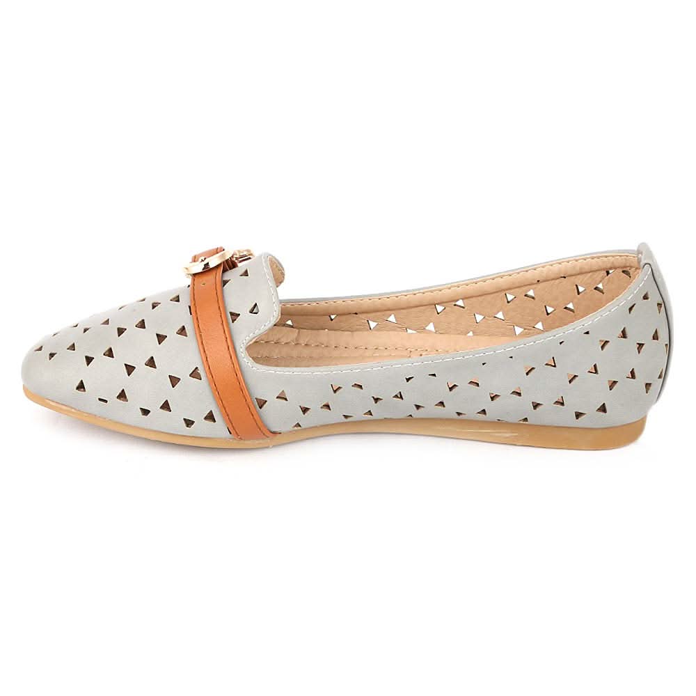 Girls Fancy Pumps (M810-44) - Grey, Kids, Pump, Chase Value, Chase Value