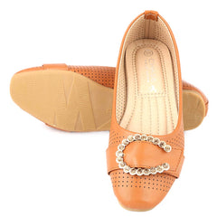 Girls Fancy Pumps (M810-K73) - Camel, Kids, Pump, Chase Value, Chase Value