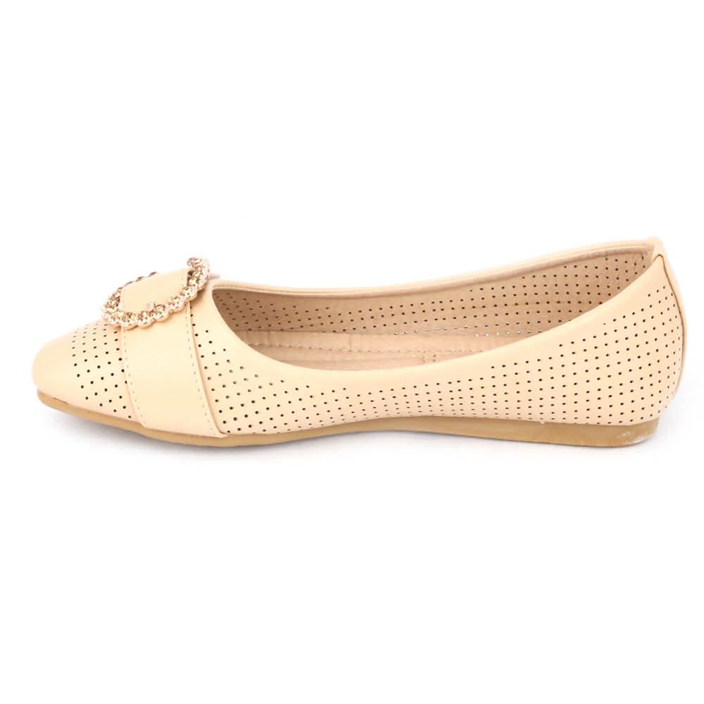 Girls Fancy Pumps (M810-K73) - Beige, Kids, Pump, Chase Value, Chase Value