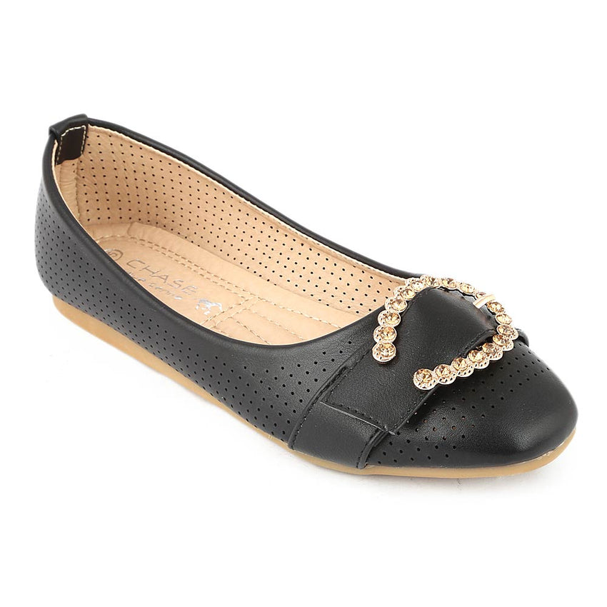 Girls Fancy Pumps (M810-K73) - Black, Kids, Pump, Chase Value, Chase Value