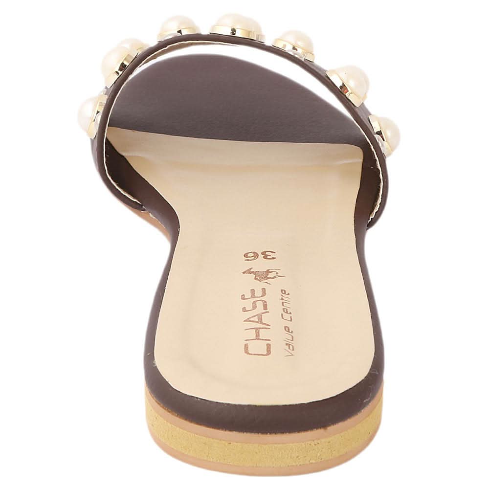 Women's Fancy Slipper (M-824) - Brown, Women, Slippers, Chase Value, Chase Value