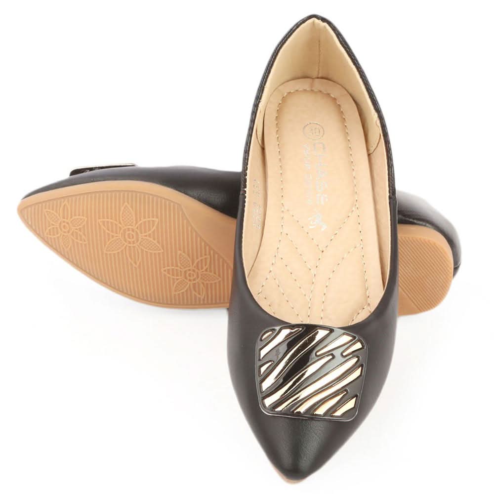 Girls Fancy Pumps (S992-304) - Black, Kids, Pump, Chase Value, Chase Value