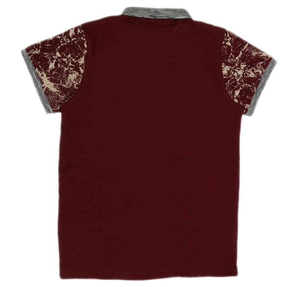 Boys Polo T-Shirt - Maroon, Kids, Boys T-Shirts, Chase Value, Chase Value