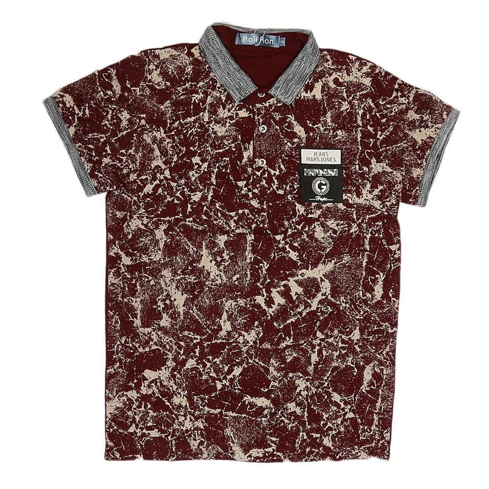 Boys Polo T-Shirt - Maroon, Kids, Boys T-Shirts, Chase Value, Chase Value