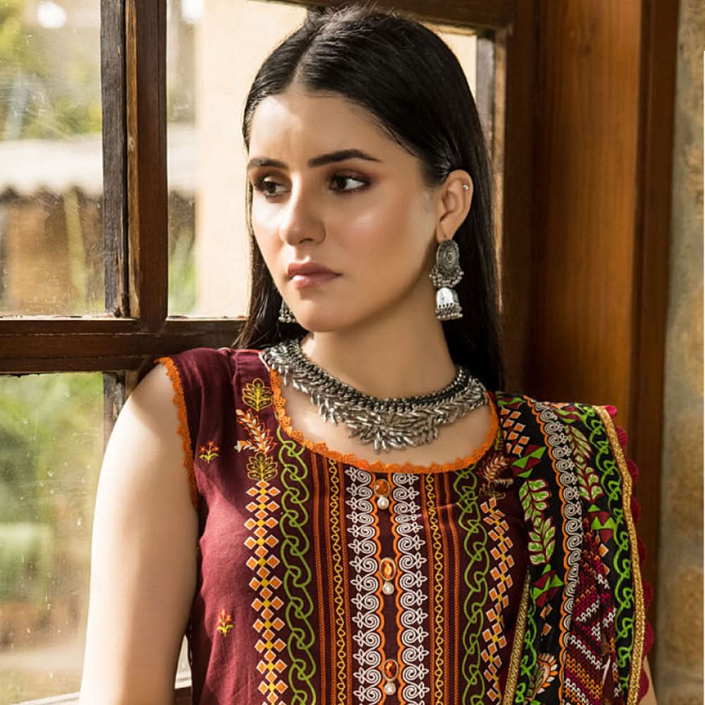 Monsoon Printed Lawn 3 Pcs Unstitched Suit - 5, Women, 3Pcs Shalwar Suit, Al-Zohaib Textiles, Chase Value