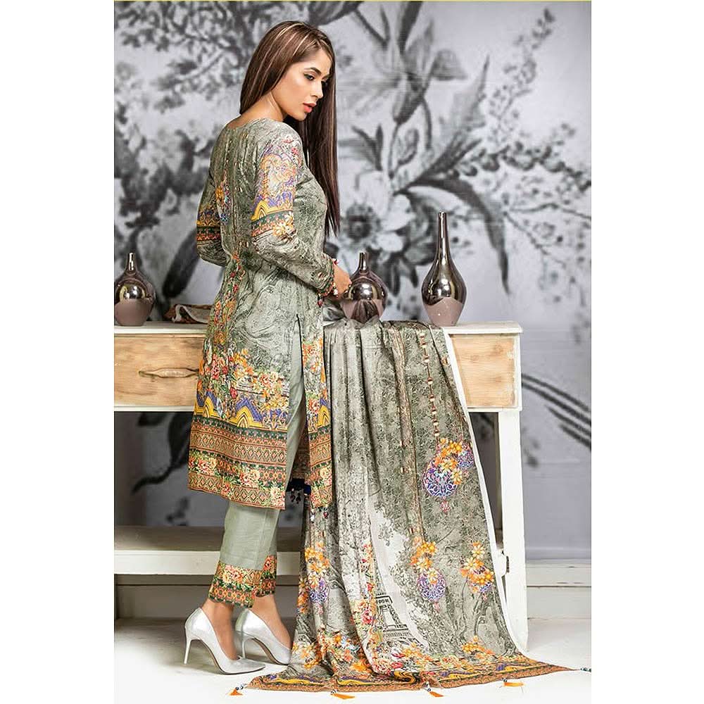 Zarang Embroidered Cotton 3 Piece Un-Stitched Suit - MS2207, Women, 3Pcs Shalwar Suit, Rana Arts, Chase Value