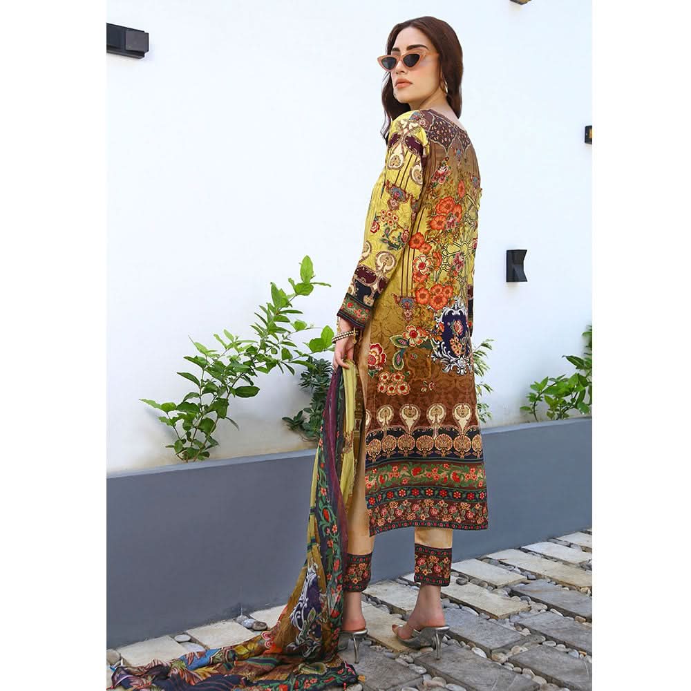 RA LE ROYAL Viscose Jacquard Printed & Embroidered 3 Pcs Un-Stitched Suit - MS-2828, Women, 3Pcs Shalwar Suit, Rana Arts, Chase Value