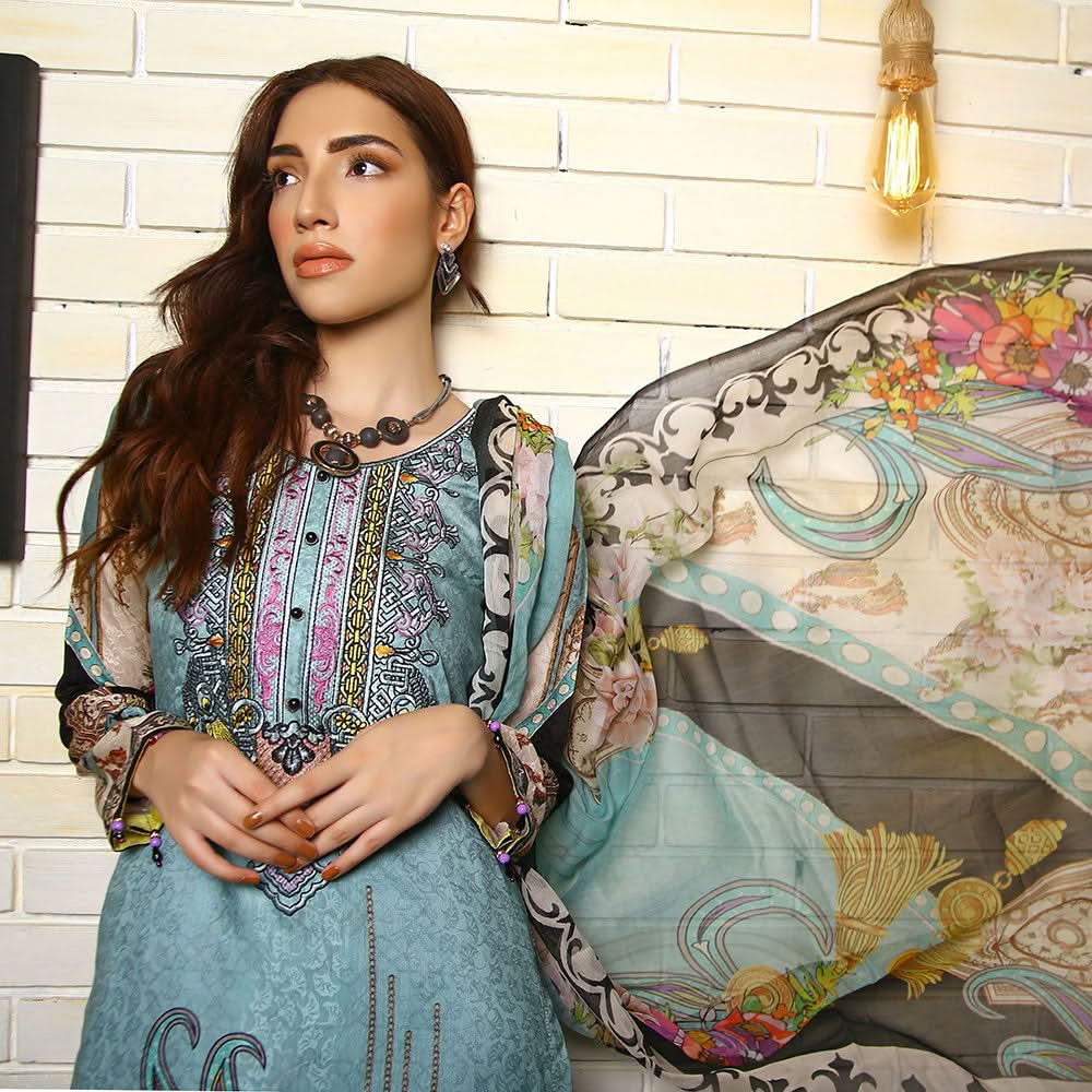 RA LE ROYAL Viscose Jacquard Printed & Embroidered 3 Pcs Un-Stitched Suit - MS-2831, Women, 3Pcs Shalwar Suit, Rana Arts, Chase Value